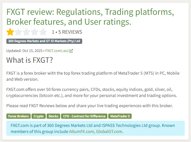FPAにおけるFXGTの評価